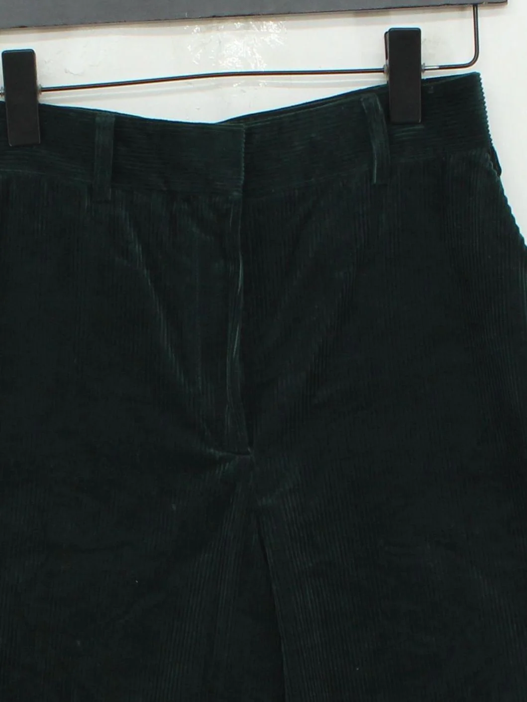 Yolke London Women's Trousers UK 8 Green 100% Cotton Straight Chino - Image 3