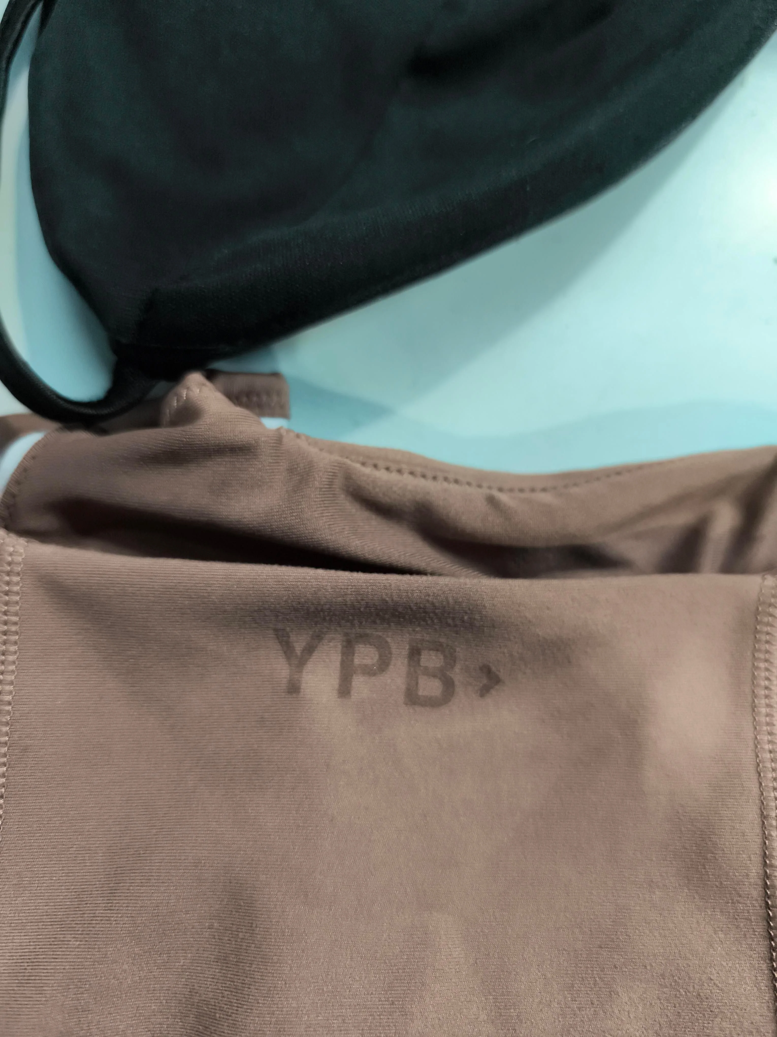 YPB Women's Top S Brown 100% Other Sleeveless Square Neck Cropped - Image 5