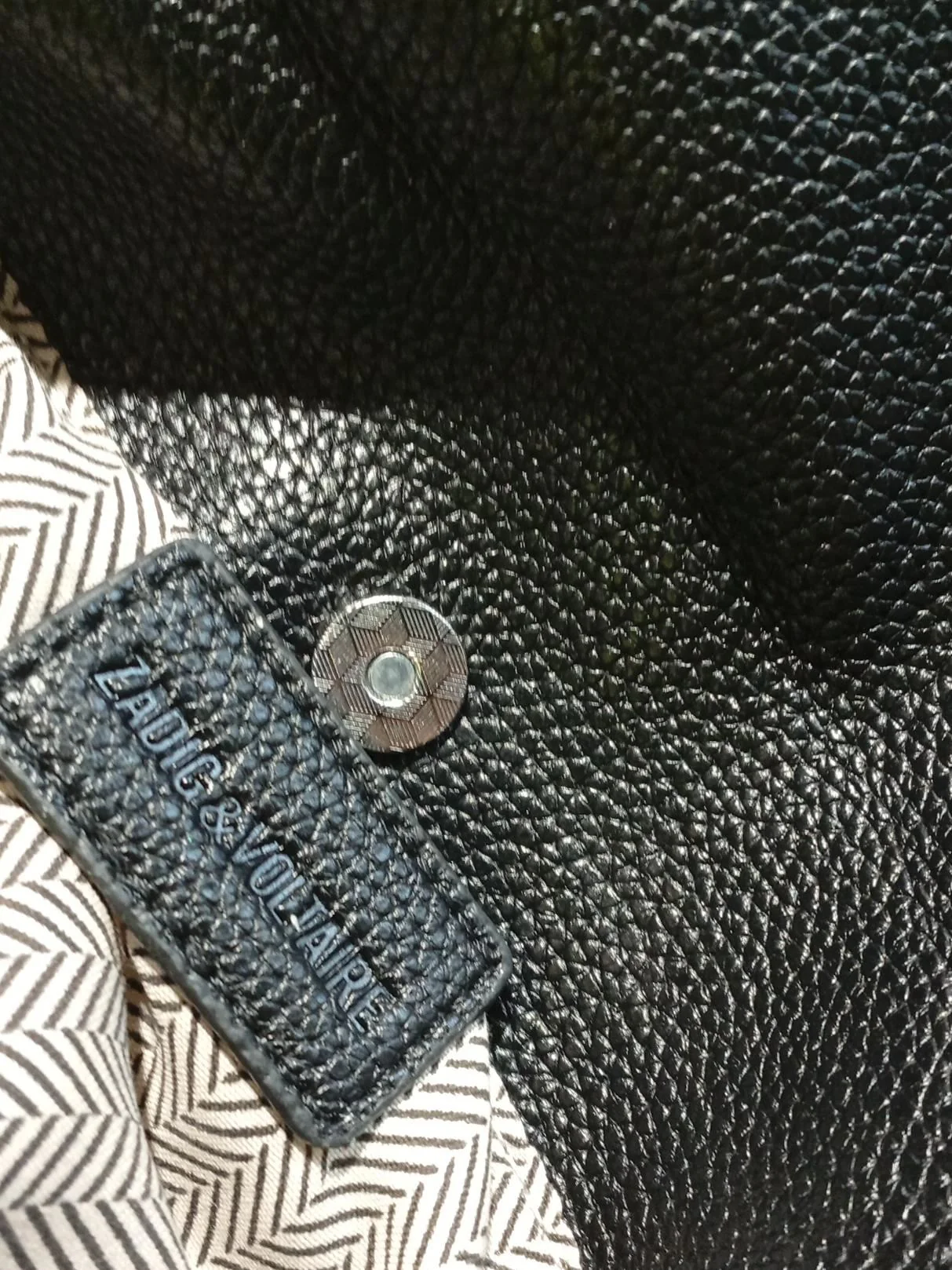 Zadig & Voltaire Women's Bag Black Graphic 100% Leather Clutch - Image 5