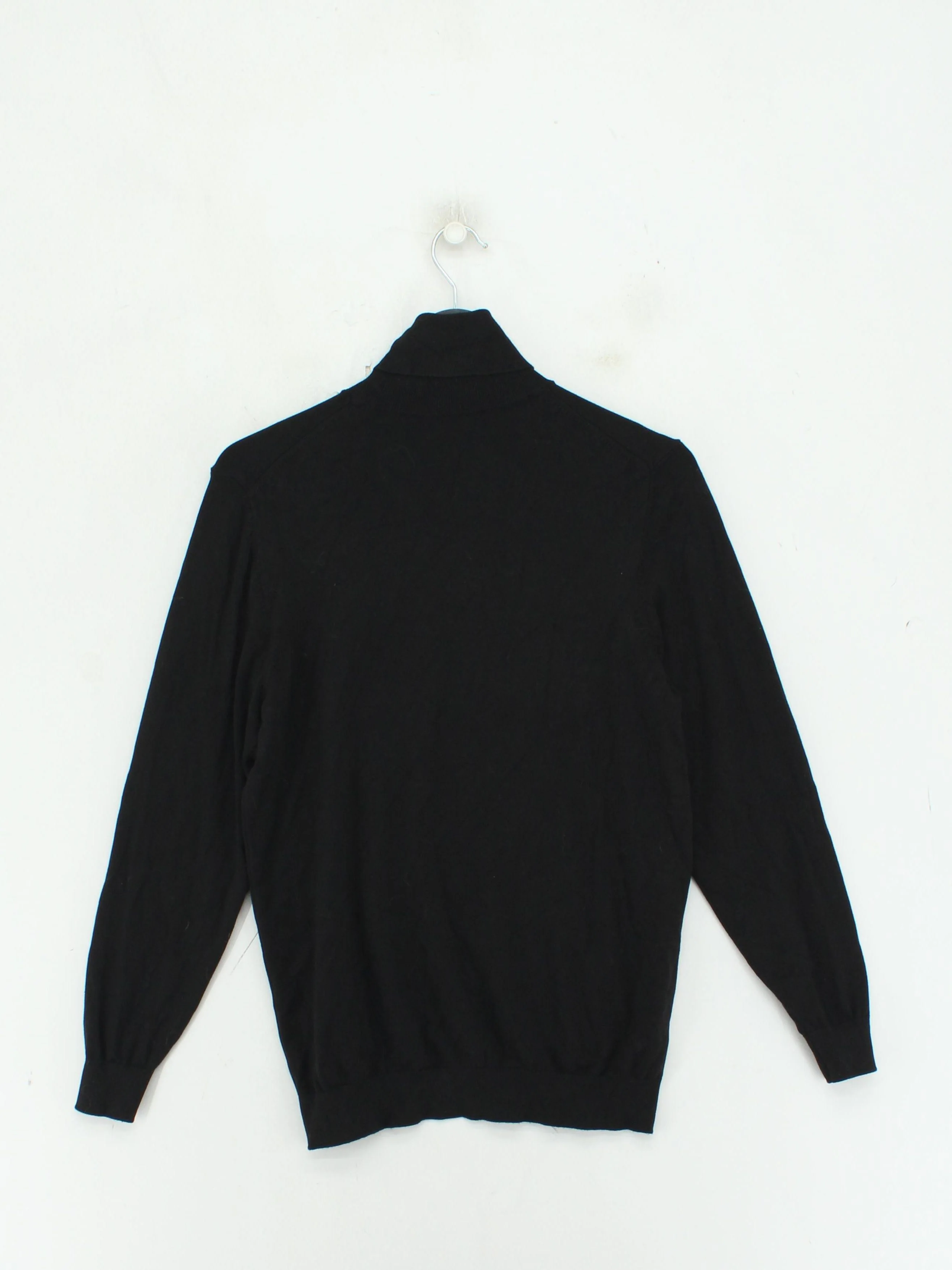 Zara Men's Jumper S Black 100% Other Roll Neck Pullover - Image 2