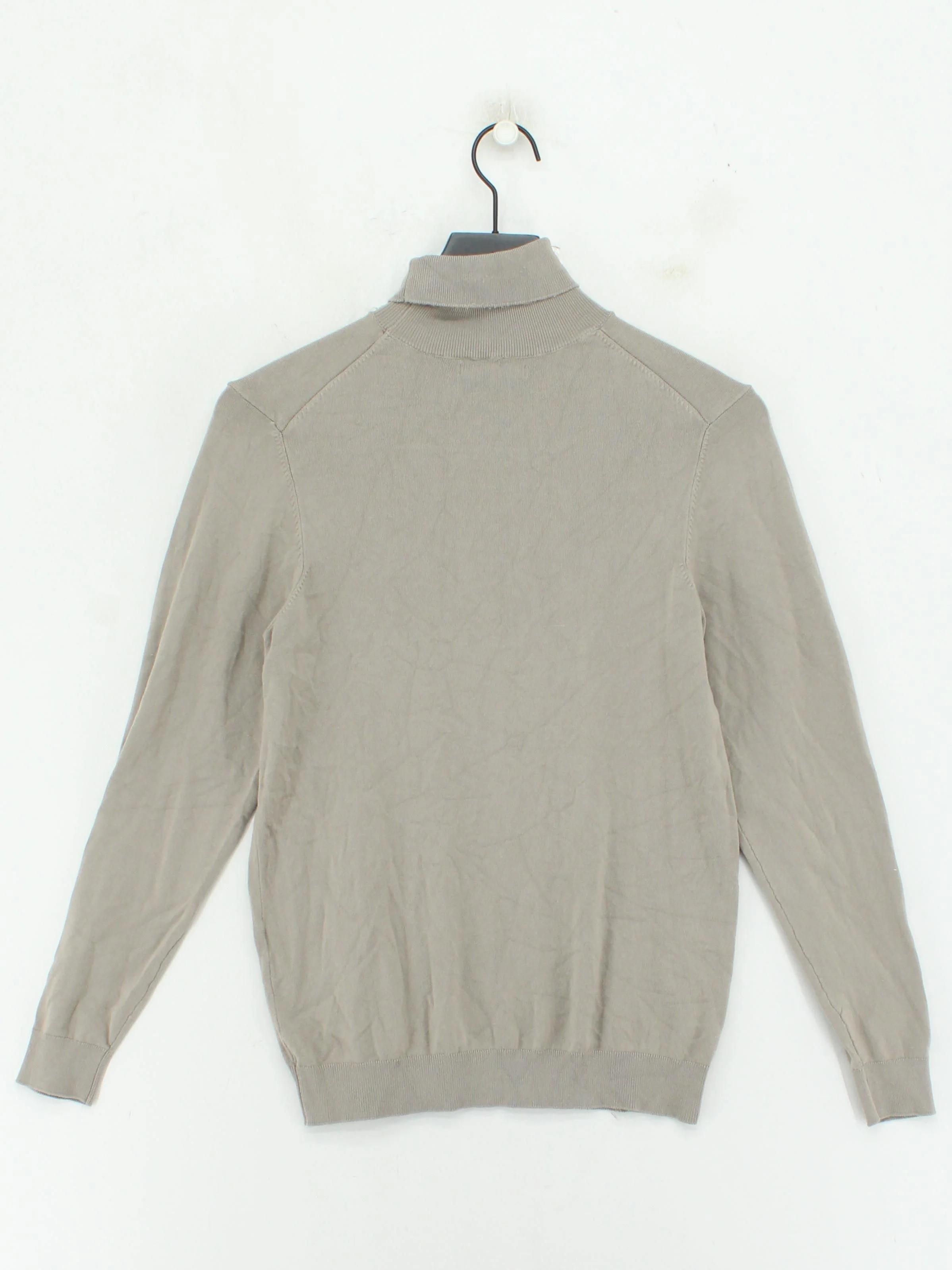 Zara Men's Jumper S Tan 100% Other Roll Neck Pullover - Image 2
