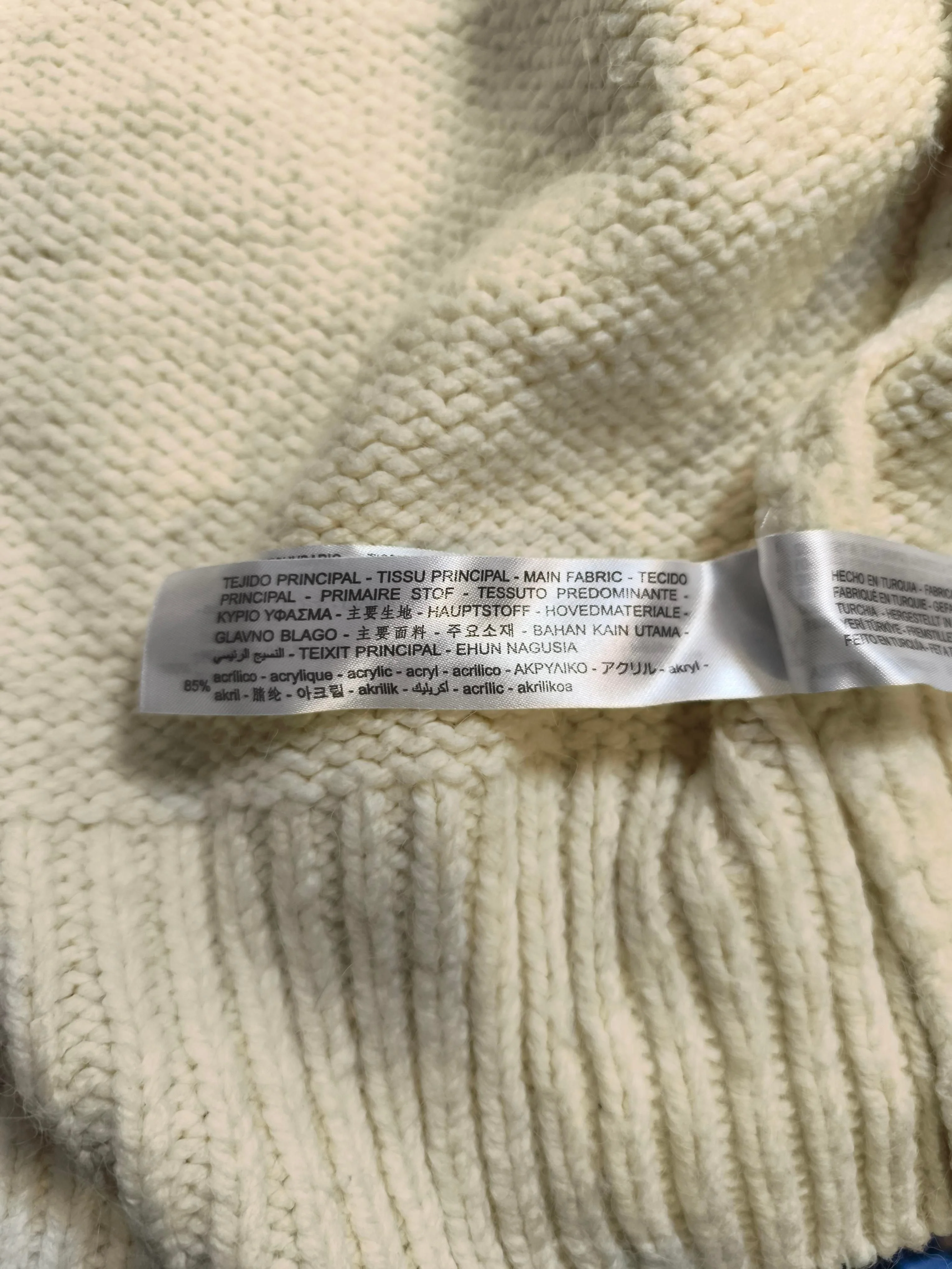 Zara Women's Cardigan M Cream Acrylic with Polyamide, Polyester Cardigan - Image 9