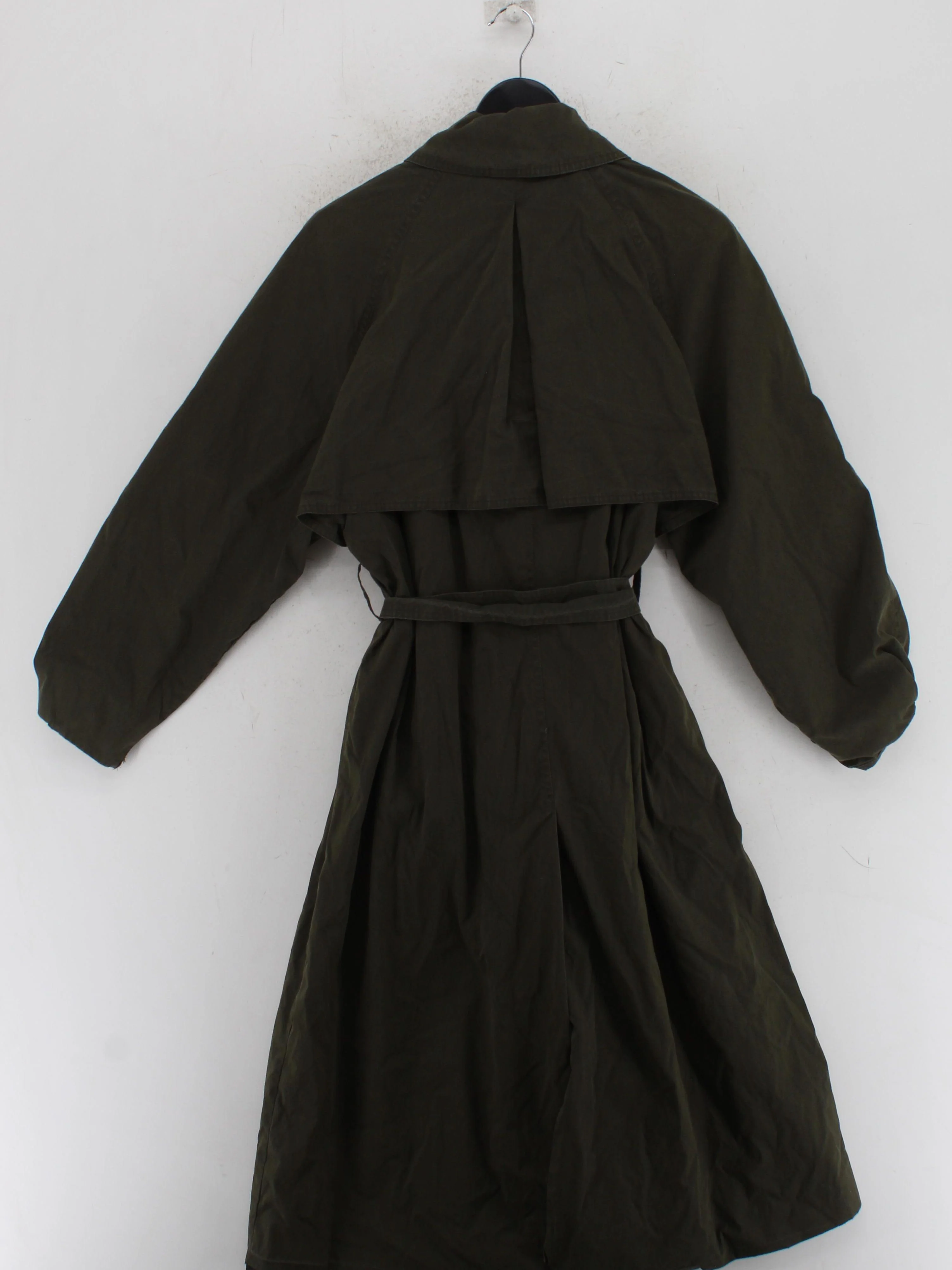 Zara Women's Coat S Green Cotton with Nylon Trench Coat - Image 2
