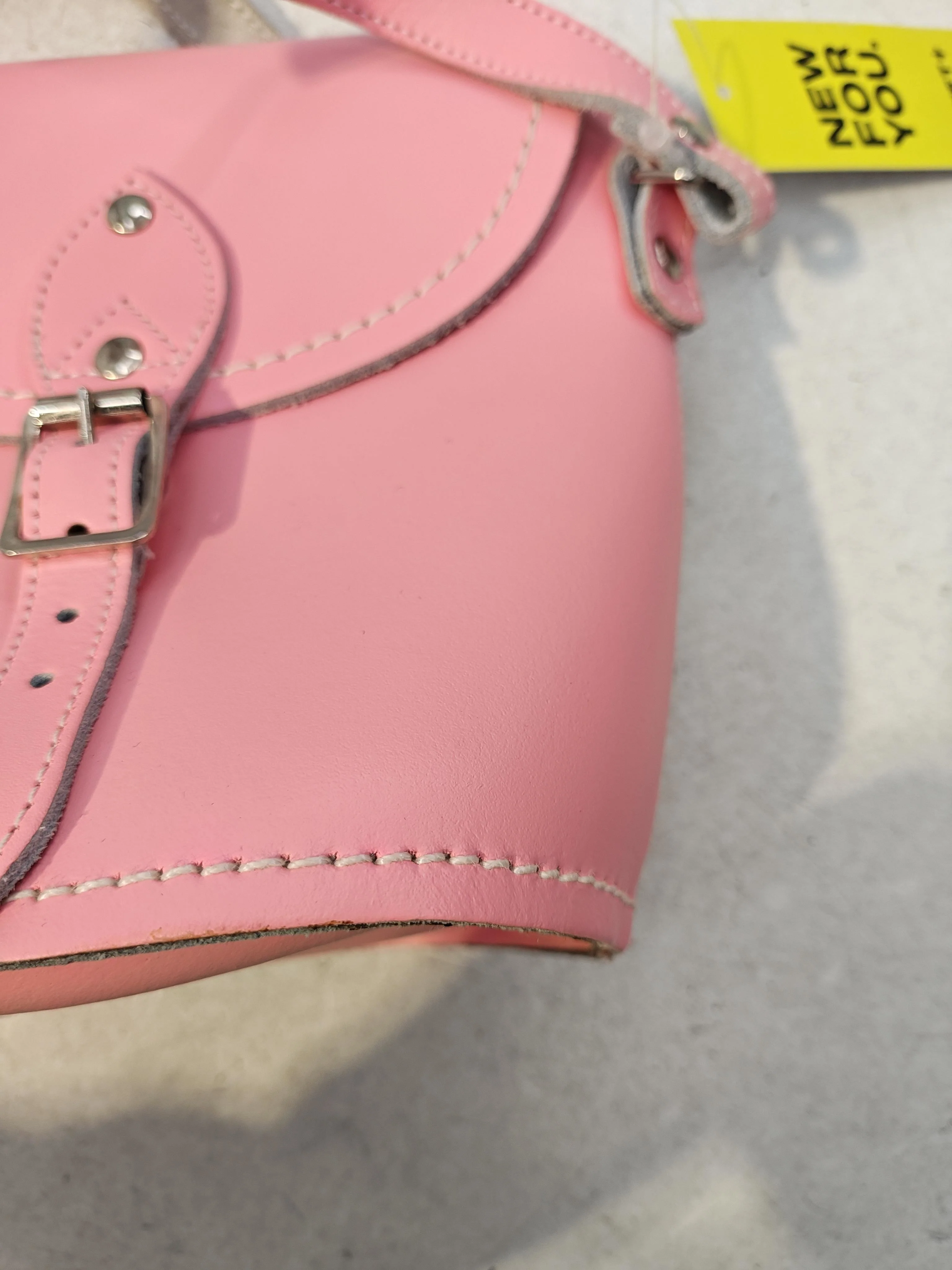 Zatchels Women's Bag Pink 100% Leather Crossbody - Image 7