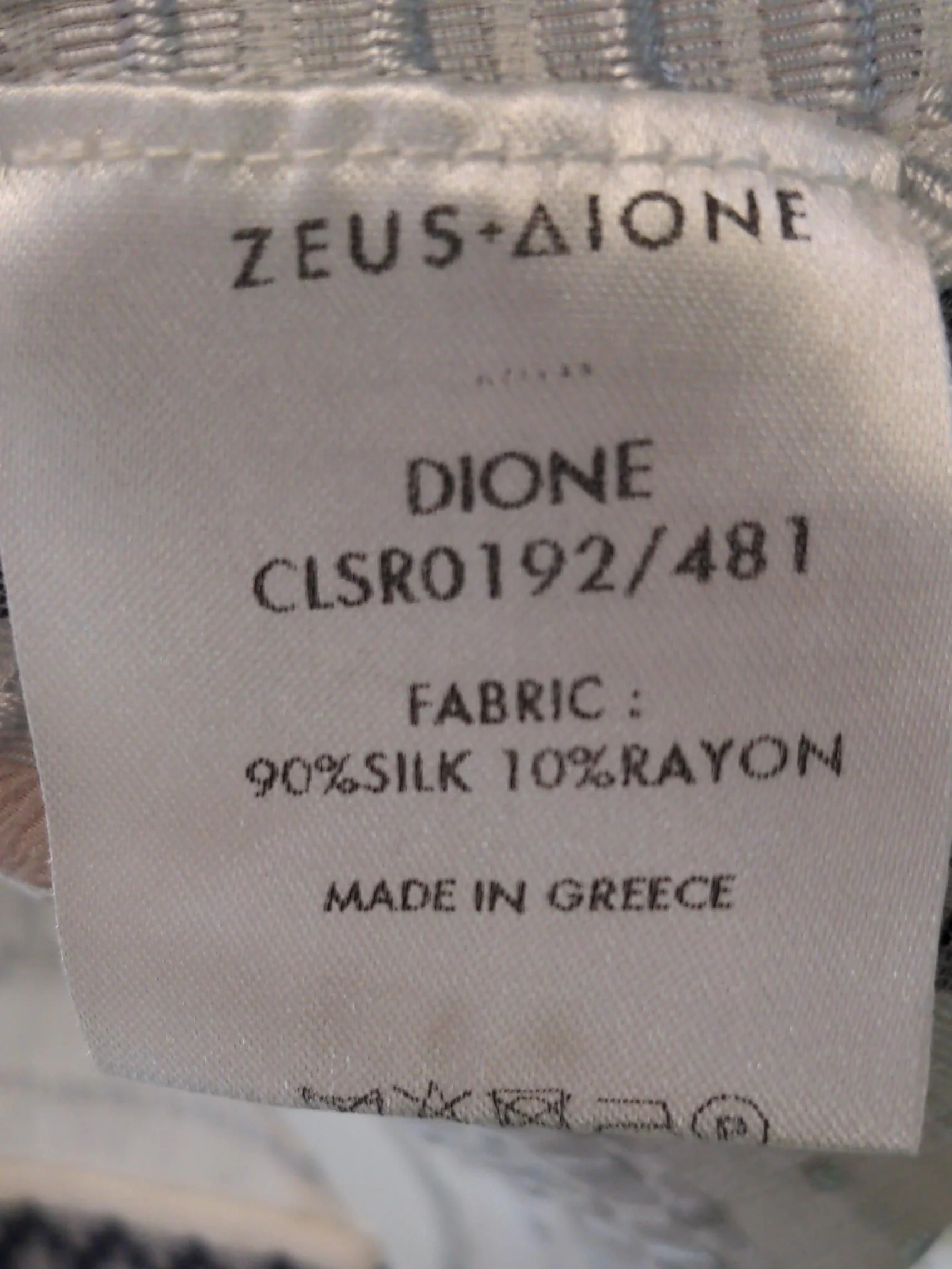 Zeus + Dione Women's Shirt UK 12 White Silk with Rayon Basic - Image 6